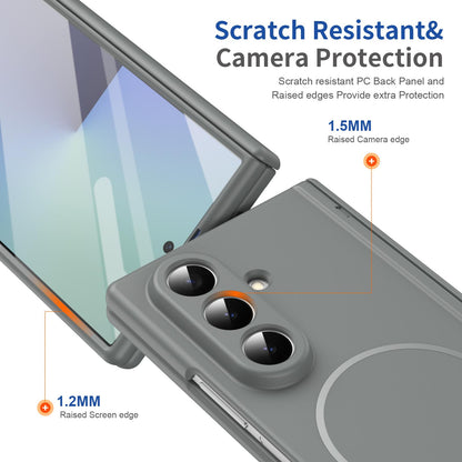 For Samsung Galaxy Z Fold7 5G Full Cover HD Integrated Magnetic Hinge Folding Phone Case - Grey - EDA010134104D