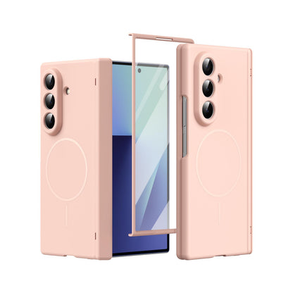 For Samsung Galaxy Z Fold7 5G Full Cover HD Integrated Magnetic Hinge Folding Phone Case - Pink - EDA010134104E