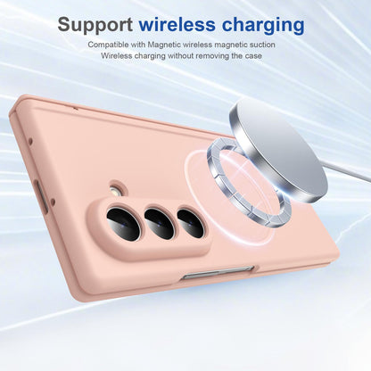 For Samsung Galaxy Z Fold7 5G Full Cover HD Integrated Magnetic Hinge Folding Phone Case - Pink - EDA010134104E