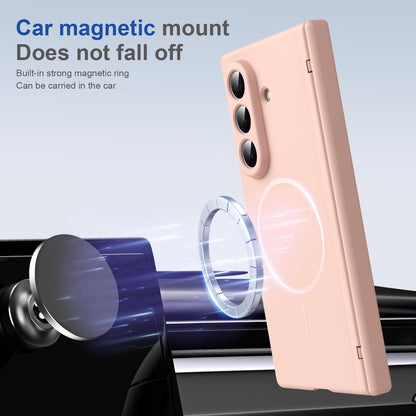 For Samsung Galaxy Z Fold7 5G Full Cover HD Integrated Magnetic Hinge Folding Phone Case - Pink - EDA010134104E
