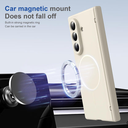 For Samsung Galaxy Z Fold7 5G Full Cover HD Integrated Magnetic Hinge Folding Phone Case - White - EDA010134104F