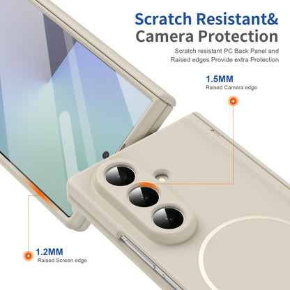 For Samsung Galaxy Z Fold7 5G Full Cover HD Integrated Magnetic Hinge Folding Phone Case - White - EDA010134104F