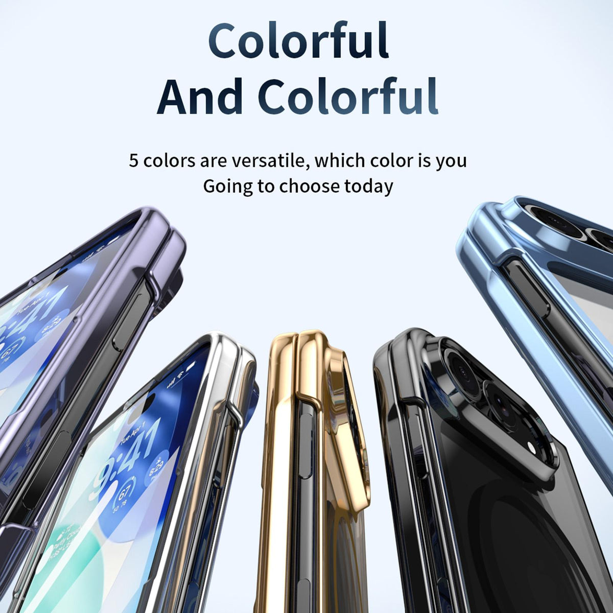 For iPhone Duo Clear Plated Magnetic Integrated Film Phone Case - Blue - EDA010136701C