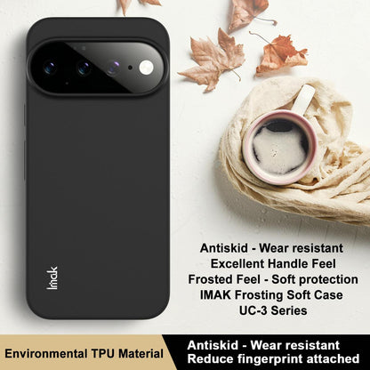 For Google Pixel 11 / Pixel 11 Pro IMAK UC-3 Series Shockproof Frosted TPU Phone Case - Black - EDA010145101A