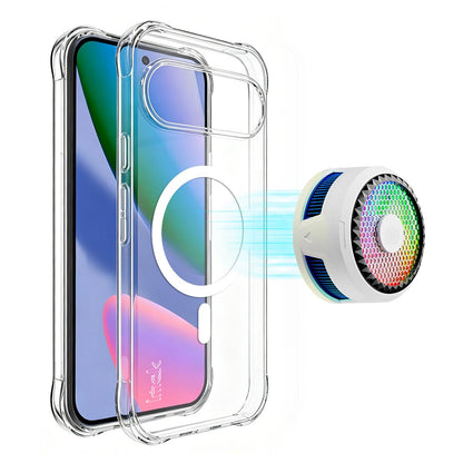 For Google Pixel 11 Pro XL imak Magnetic Shockproof Airbag TPU Phone Case - Transparent - EDA010146201A