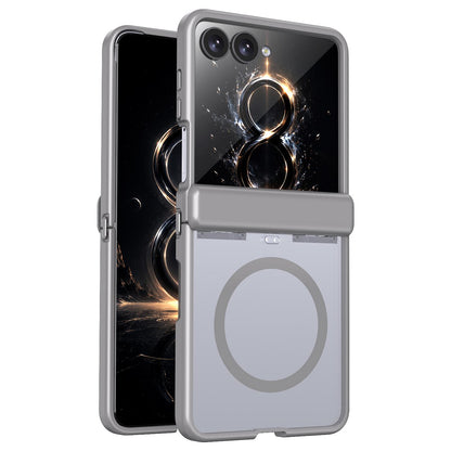 For Galaxy Flip8 5G Wing Series Magnetic Folding Hinge Phone Case - Titanium Grey - EDA010162701C