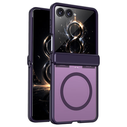 For Galaxy Flip8 5G Wing Series Magnetic Folding Hinge Phone Case - Purple - EDA010162701E