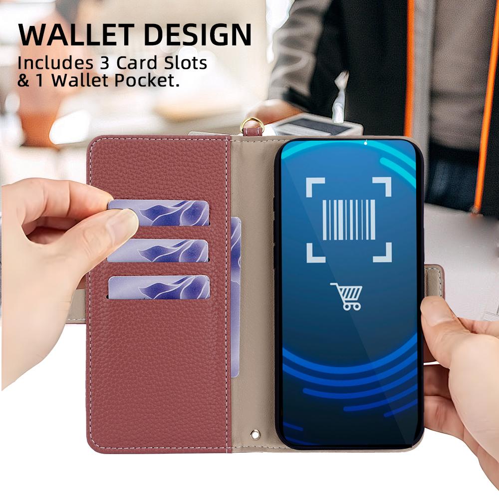 For Sony Xperia 1 VII Bunny Ears Side Magnetic Clasp Vegan Leather Phone Case with Wrist Strap - Red - EDA010169207D