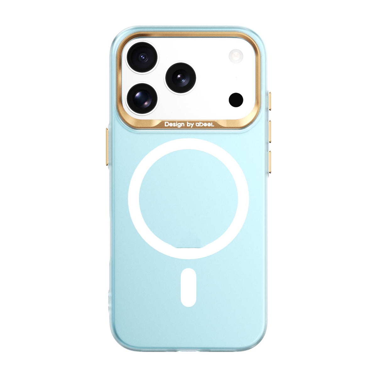 For iPhone 17 Pro ABEEL Lightweight Semi Transparent Frosted Magnetic PC Phone Case - Blue - EDA010171904B