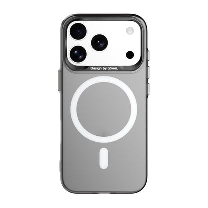 For iPhone 17 Pro ABEEL Lightweight Semi Transparent Frosted Magnetic PC Phone Case - Black - EDA010171904D