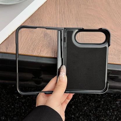For iPhone Duo Folding Shaft Magnetic Litchi Texture Leather Phone Case - Dark Green - EDA010173301C