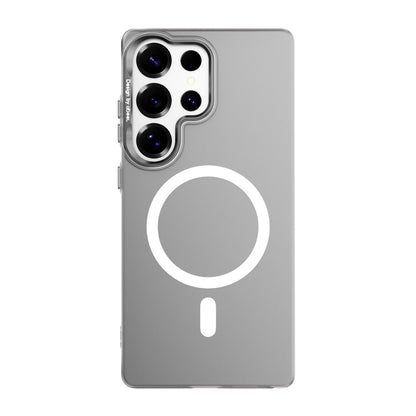 For Samsung Galaxy S25 Ultra 5G ABEEL Lightweight Semi Transparent Frosted Magnetic PC Phone Case - Black - EDA010173604D