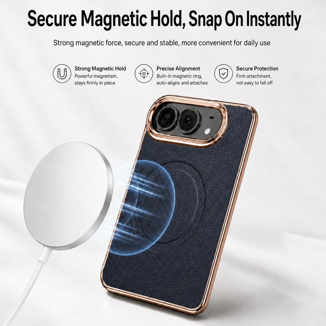For iPhone Duo Litchi Texture Magnetic Integrated Film Phone Case - Black - EDA010176601A