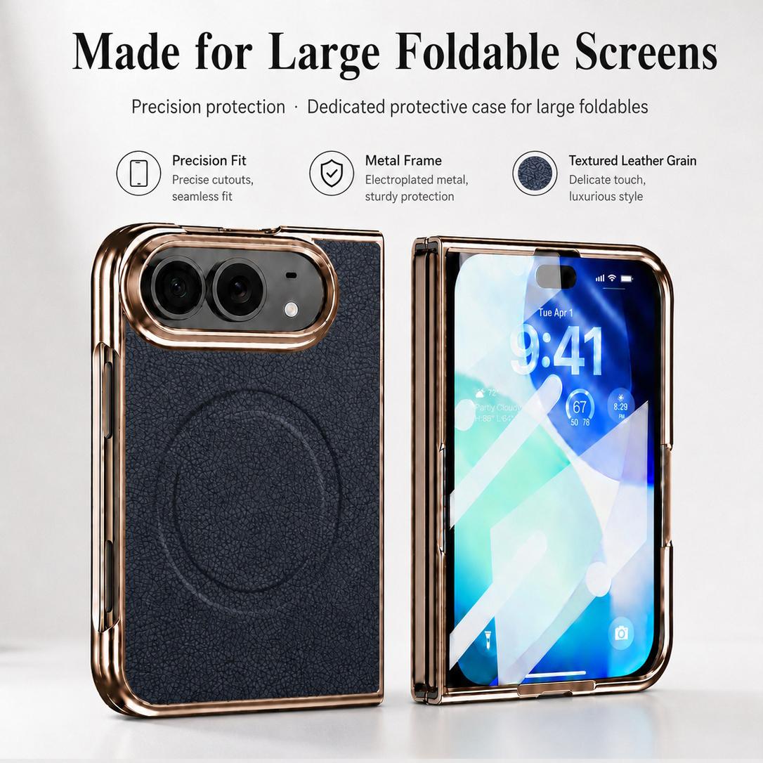 For iPhone Duo Litchi Texture Magnetic Integrated Film Phone Case - Green - EDA010176601C