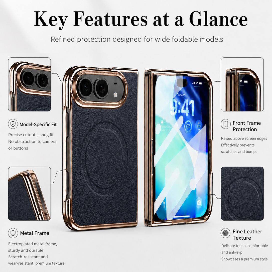 For iPhone Duo Litchi Texture Magnetic Integrated Film Phone Case - Brown - EDA010176601D