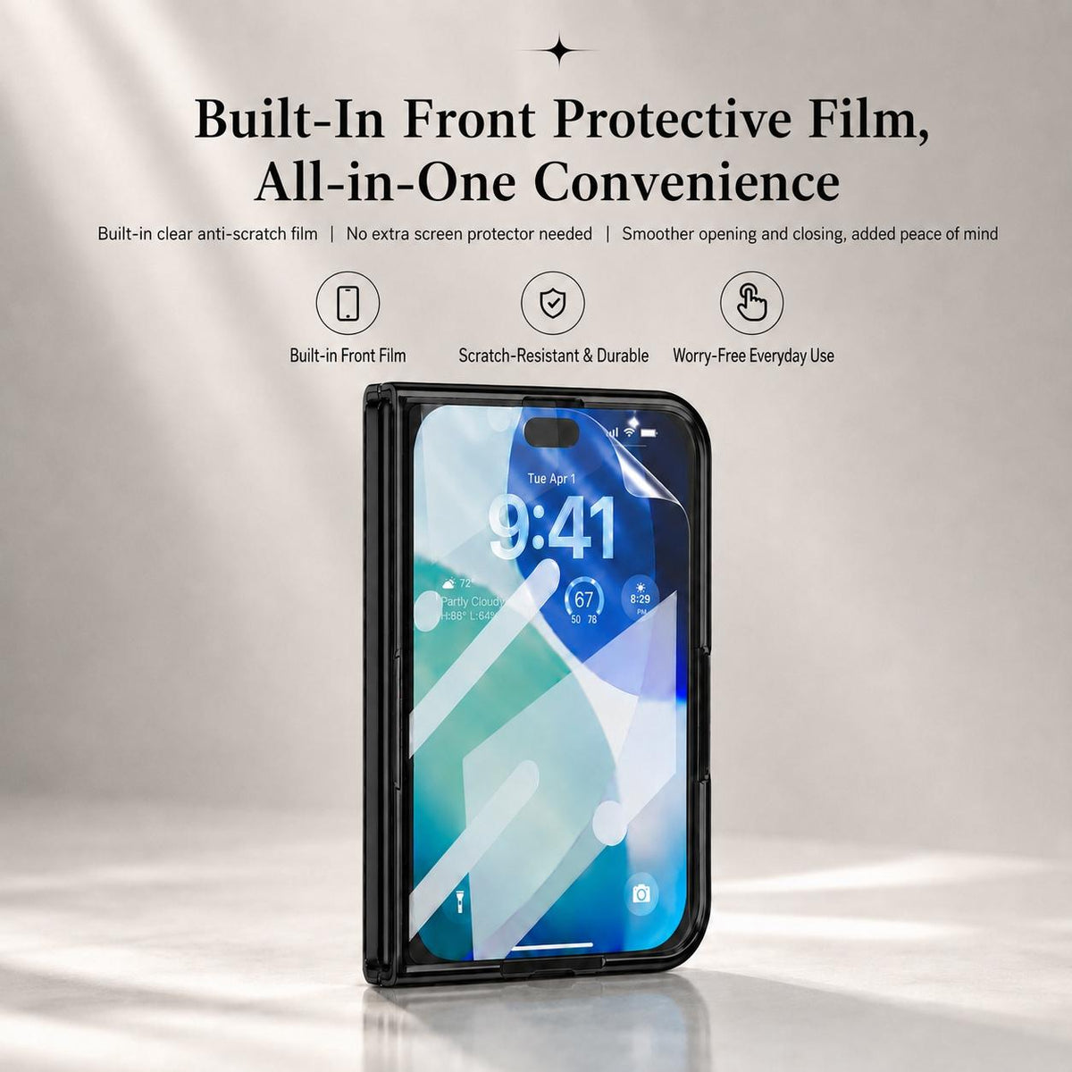 For iPhone Duo Flash Diamond Integrated Film Phone Case - Green - EDA010176701C