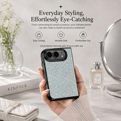 For iPhone Duo Flash Diamond Integrated Film Phone Case - Green - EDA010176701C
