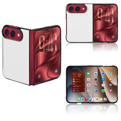 For iPhone Duo PU Leather PC Phone Case - White - EDA010179801A