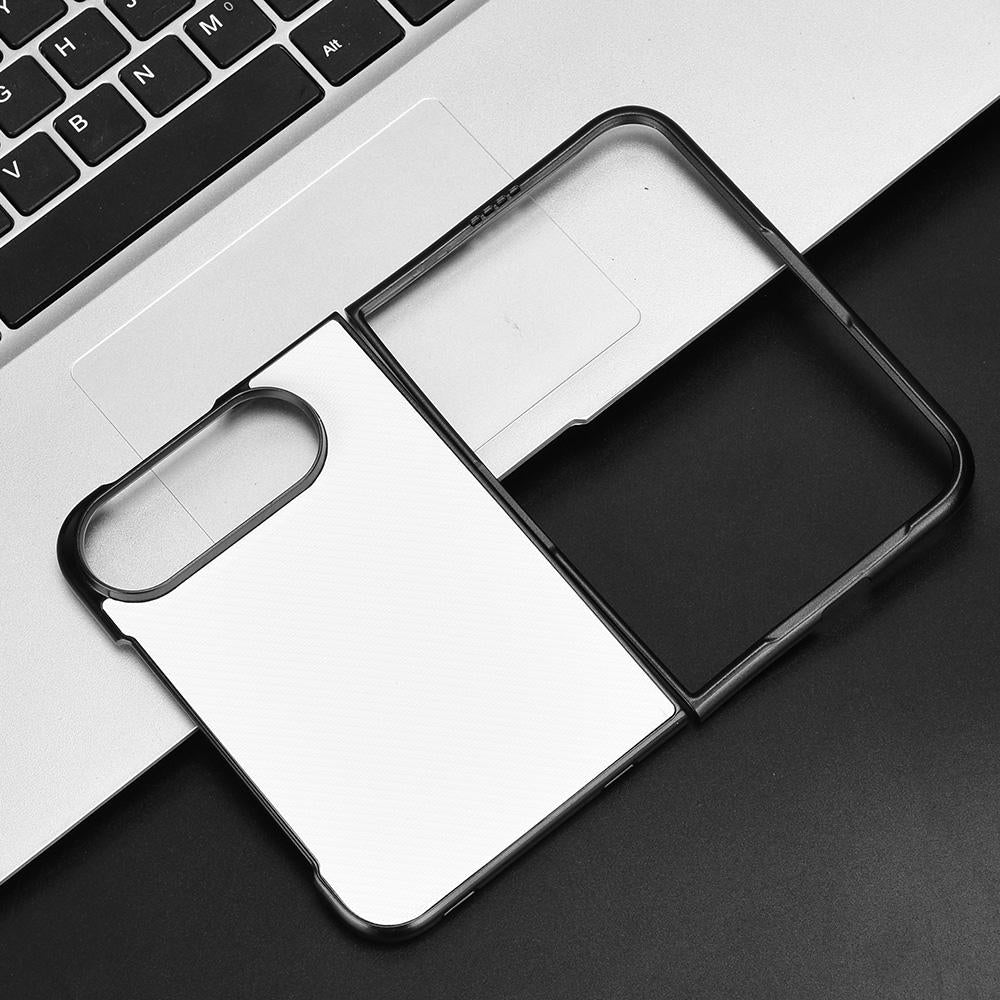 For iPhone Duo PU Leather PC Phone Case - White - EDA010179801A