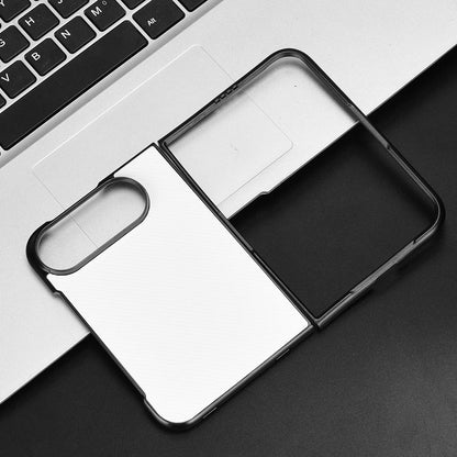 For iPhone Duo PU Leather PC Phone Case - White - EDA010179801A