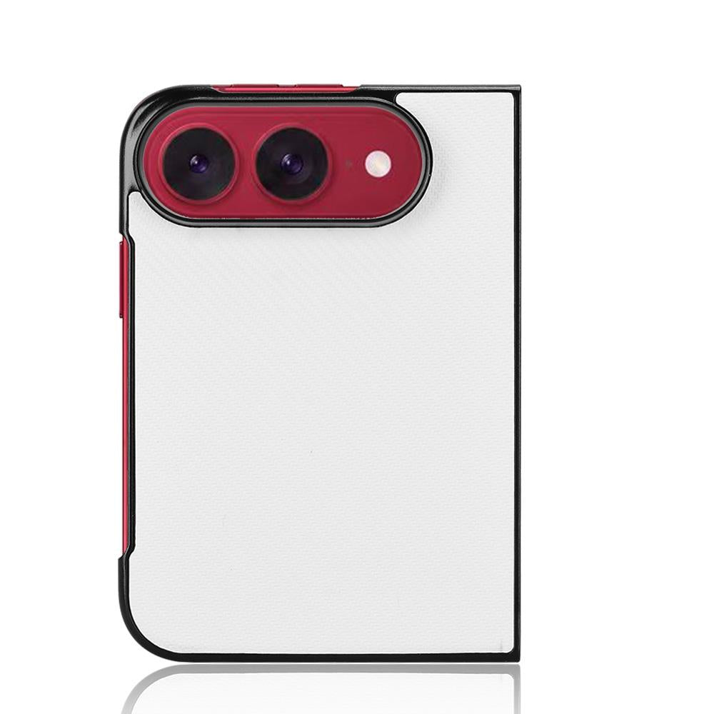For iPhone Duo PU Leather PC Phone Case - White - EDA010179801A