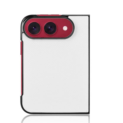 For iPhone Duo PU Leather PC Phone Case - White - EDA010179801A