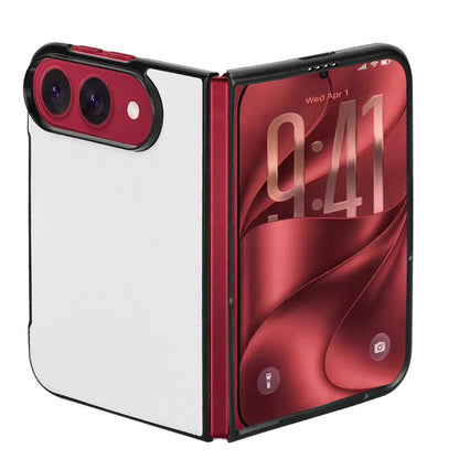 For iPhone Duo PU Leather PC Phone Case - White - EDA010179801A