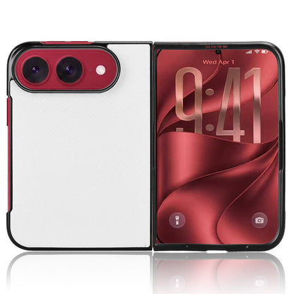 For iPhone Duo PU Leather PC Phone Case - White - EDA010179801A