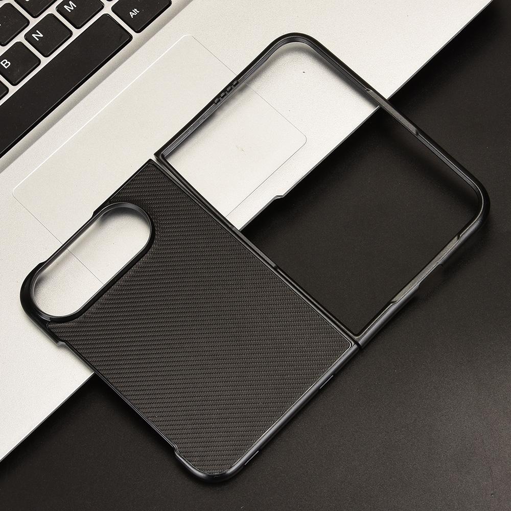 For iPhone Duo PU Leather PC Phone Case - Black - EDA010179801B