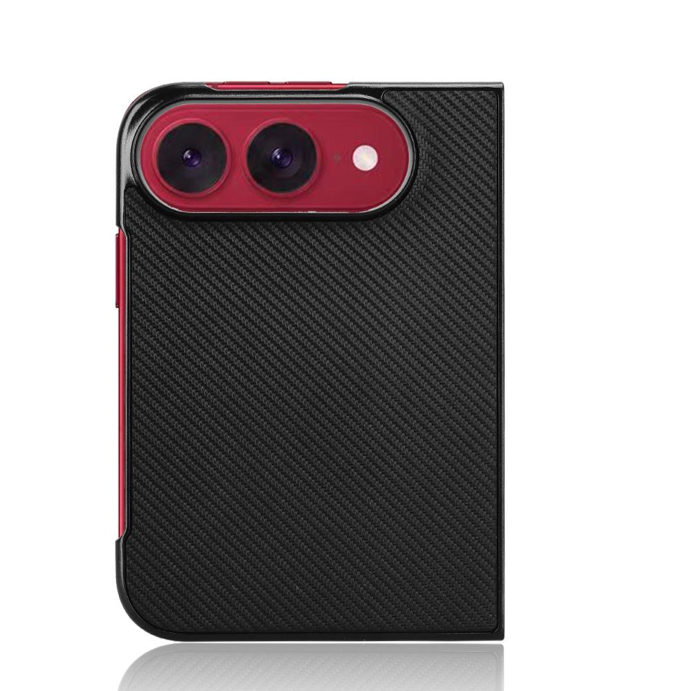For iPhone Duo PU Leather PC Phone Case - Black - EDA010179801B