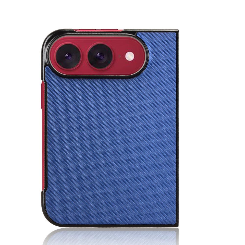 For iPhone Duo PU Leather PC Phone Case - Blue - EDA010179801C