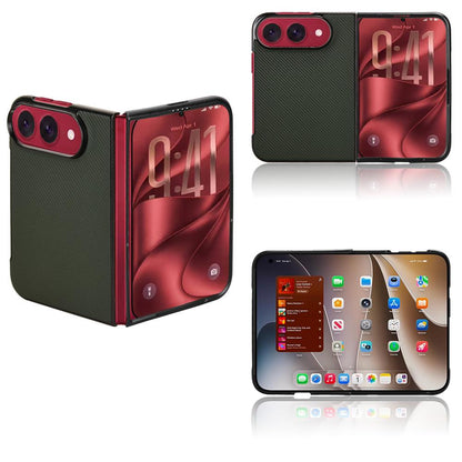 For iPhone Duo PU Leather PC Phone Case - Green - EDA010179801D