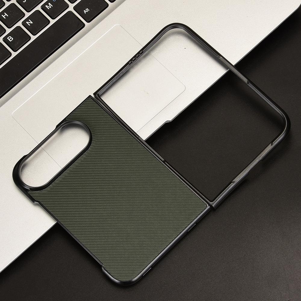For iPhone Duo PU Leather PC Phone Case - Green - EDA010179801D