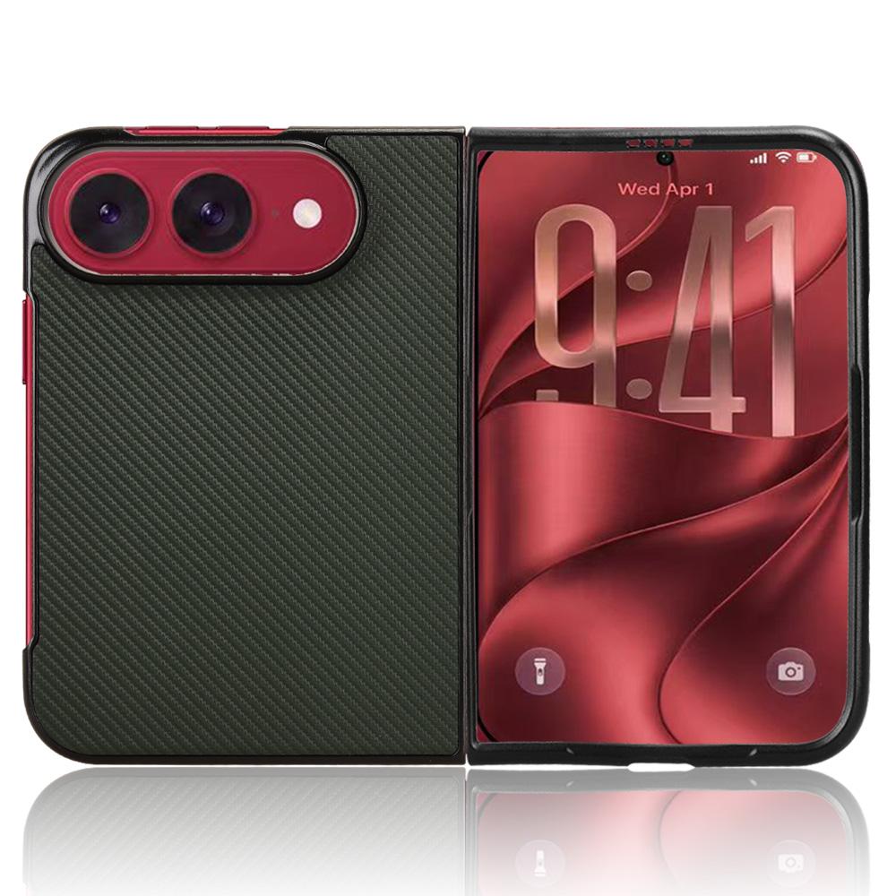 For iPhone Duo PU Leather PC Phone Case - Green - EDA010179801D