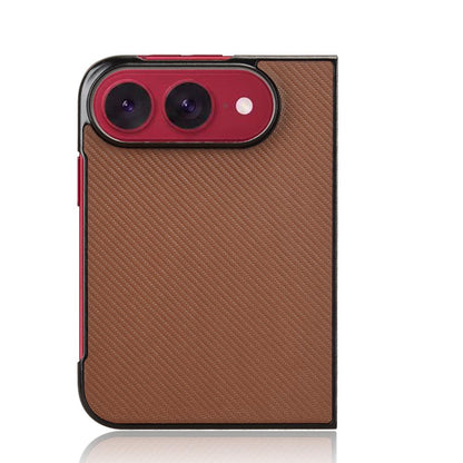 For iPhone Duo PU Leather PC Phone Case - Brown - EDA010179801E