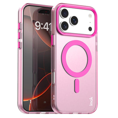 For iPhone 18 Pro Max imak Candy Series Magnetic Shockproof Phone Case - Pink - EDA010181201E