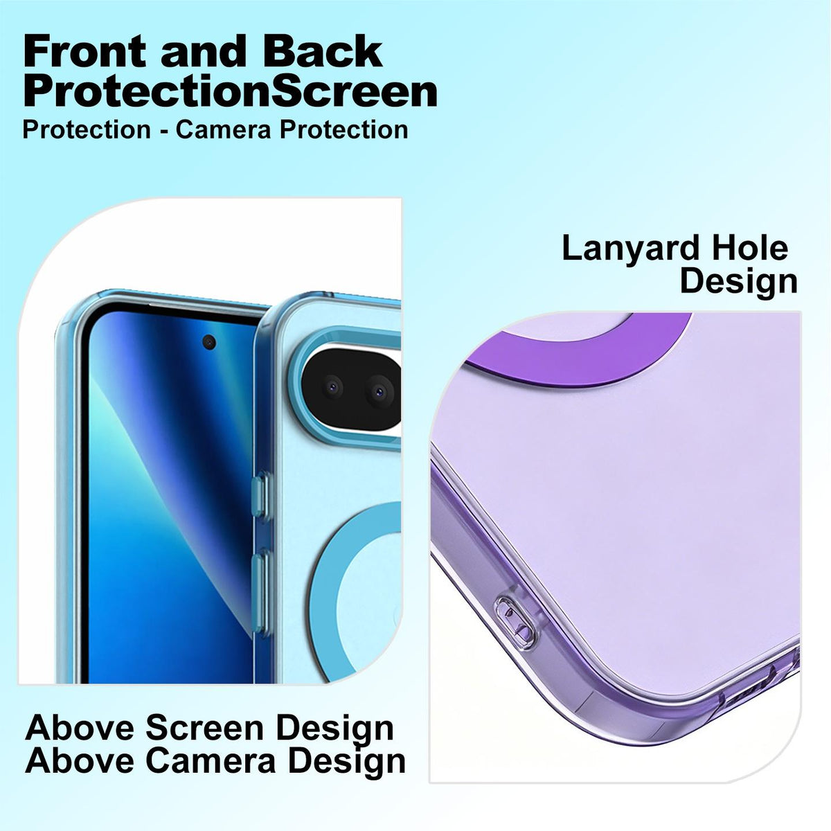 For iPhone 18 Pro imak Candy Series Magnetic Shockproof Phone Case - Black - EDA010181202A
