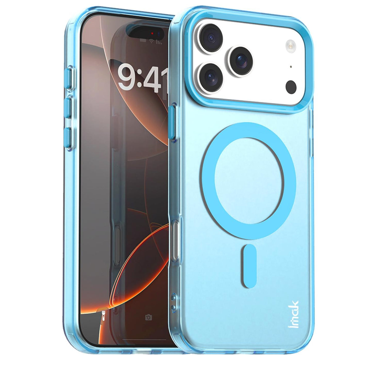 For iPhone 18 Pro imak Candy Series Magnetic Shockproof Phone Case - Blue - EDA010181202B