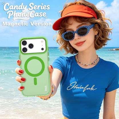For iPhone 18 Pro imak Candy Series Magnetic Shockproof Phone Case - Green - EDA010181202C