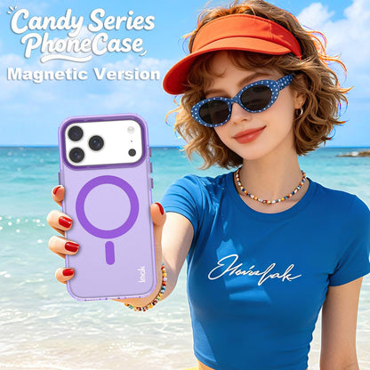 For iPhone 18 Pro imak Candy Series Magnetic Shockproof Phone Case - Purple - EDA010181202F