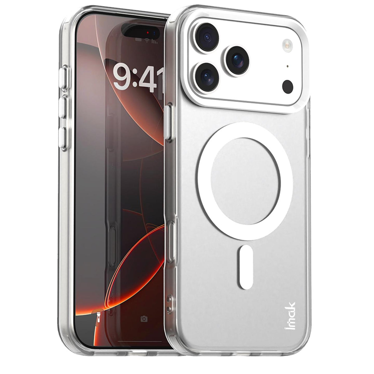 For iPhone 18 Pro imak Candy Series Magnetic Shockproof Phone Case - White - EDA010181202G