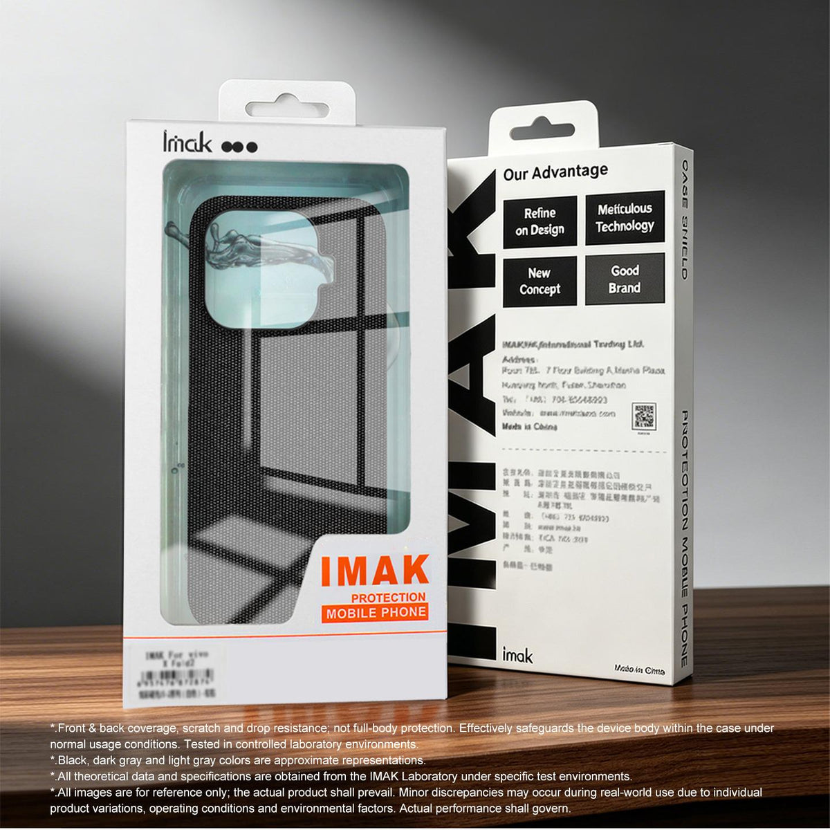 For iPhone 18 Pro imak Ruiyi Series Cloth Texture PU + PC Phone Case - Black - EDA010183002A