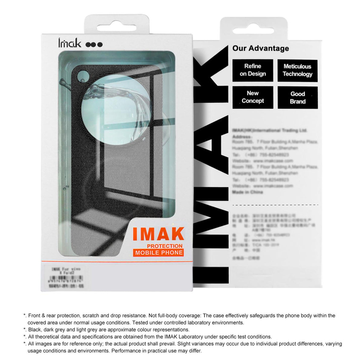 For iPhone 17 Pro imak Ruiyi Series Fabric Texture Magnetic Phone Case - Black - EDA010183104A
