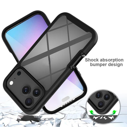 For iPhone 18 Pro Max Starry Sky Solid Color Series PC + TPU Phone Case with PET Film - Red - EDA010188201C