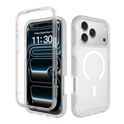 For iPhone 18 Pro Max Starry Sky Matte Magnetic TPU Hybrid PC Phone Case - Matte Transparent - EDA010188402F