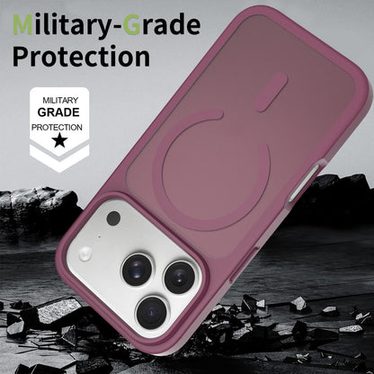 For iPhone 18 Pro Max Skin Feel TPU Hybrid PC MagSafe Phone Case - Cherry Red - EDA010189001E