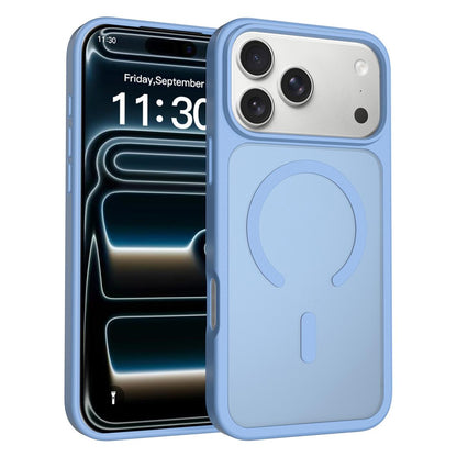 For iPhone 18 Pro Max Skin Feel TPU Hybrid PC MagSafe Phone Case - Sierra Blue - EDA010189001I