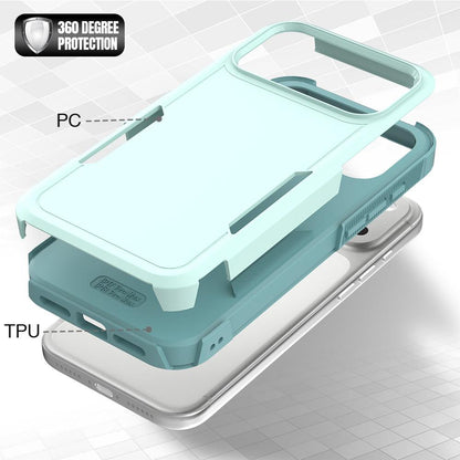 For iPhone 18 Pro Max 2 in 1 PC + TPU Phone Case - Light Green - EDA010189101A