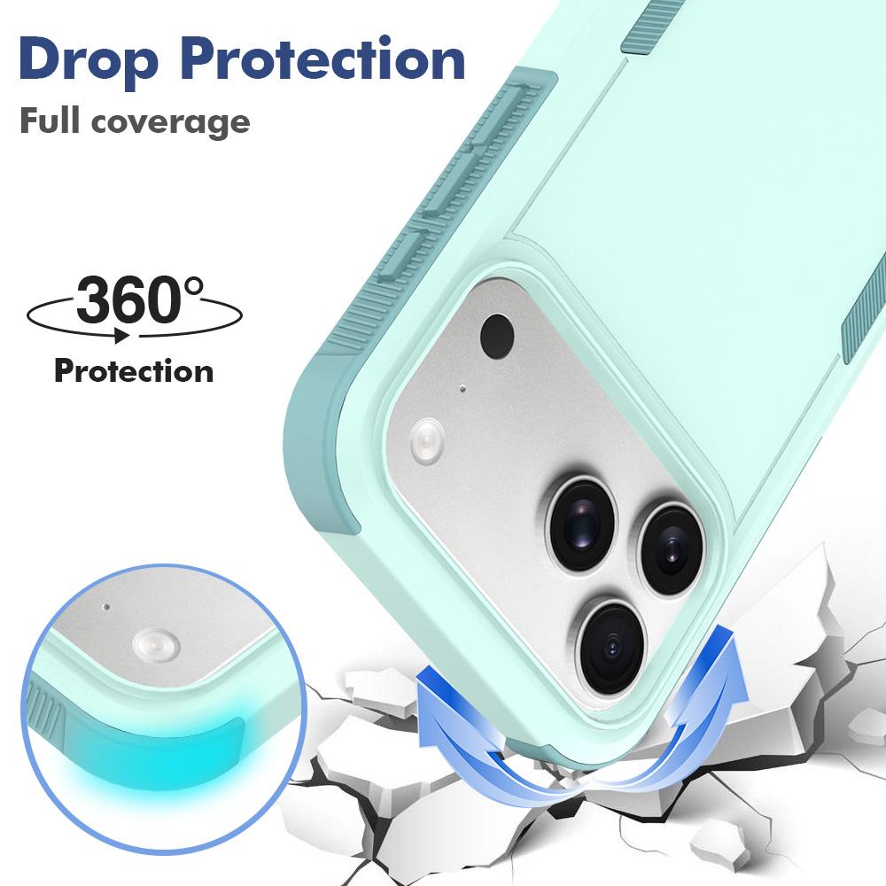 For iPhone 18 Pro Max 2 in 1 PC + TPU Phone Case - Light Green - EDA010189101A