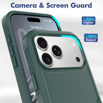 For iPhone 18 Pro Max 2 in 1 PC + TPU Phone Case - Dark Green - EDA010189101B